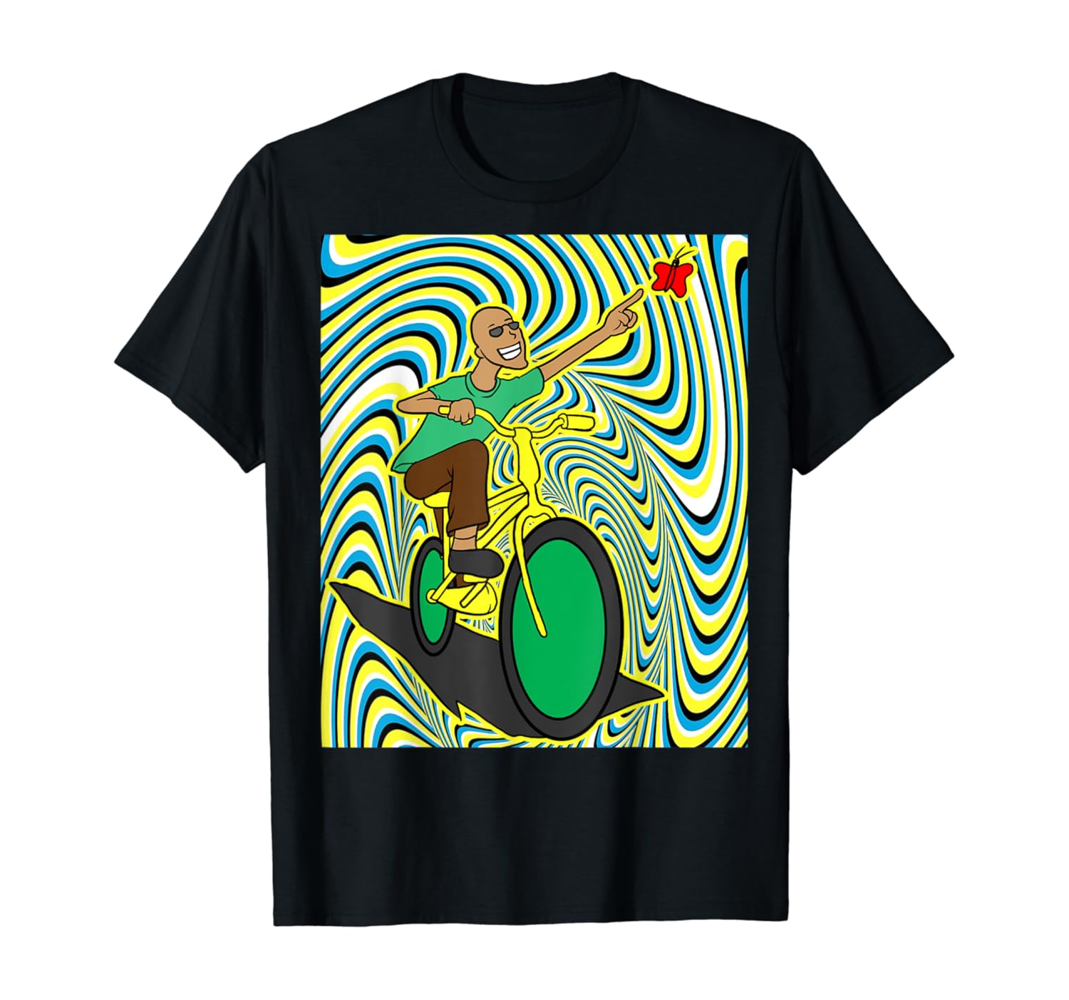 Lsd Psychedelic Trippy Bycicle Day Hippie Art Tee Gift Idea