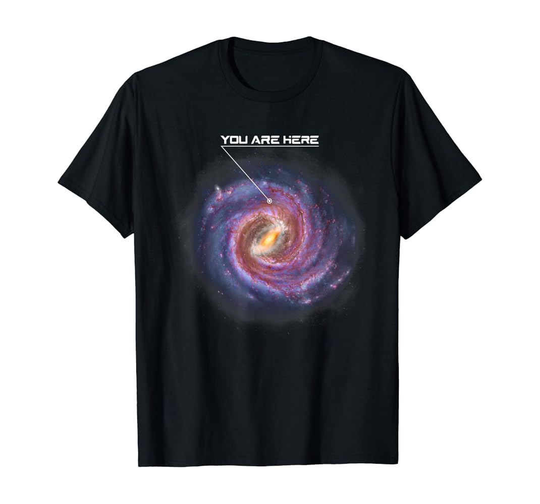 You are here milky way t shirt Clearance