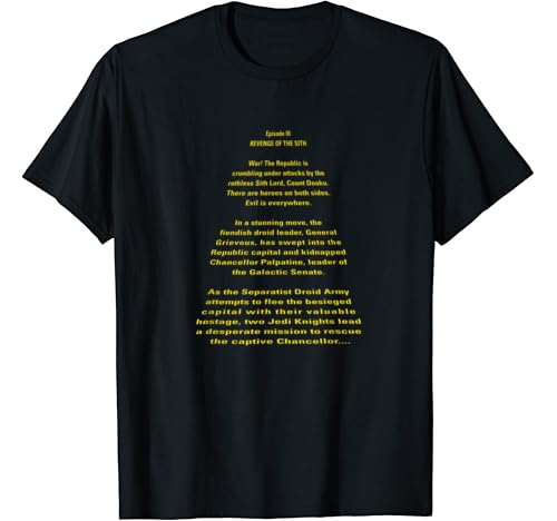 revenge of the jedi shirt