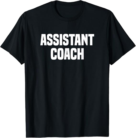 assistant coach shirt