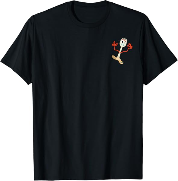Disney Pixar Toy Story 4 Forky Left Chest T-Shirt