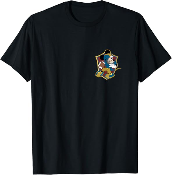 Disney Mickey Mouse Football Shield Sports T-Shirt