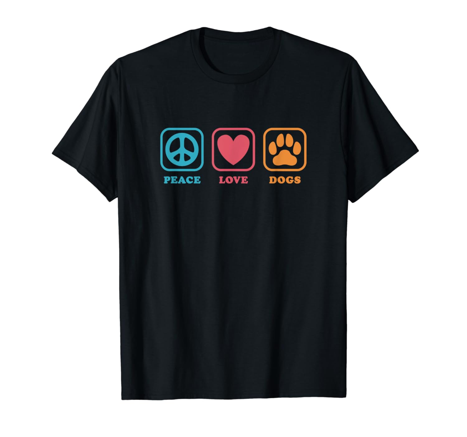 Peace T-shirt Dogs - Owner Dog Love T-shirt Peace Love Dog - Dogs Owner