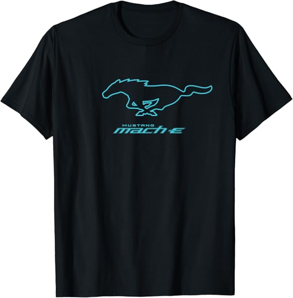 Ford Mustang Mach-E Blue Pony Logo Premium T-Shirt