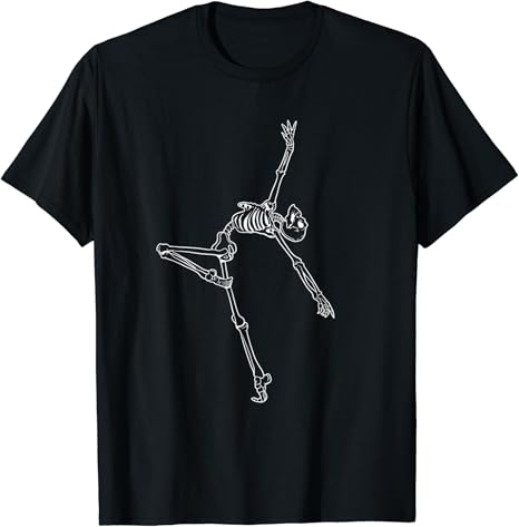 Amazon 優雅なバレリーナダンススケルトンダンスハロウィーンの骨 Tシャツ Tシャツ カットソー 通販