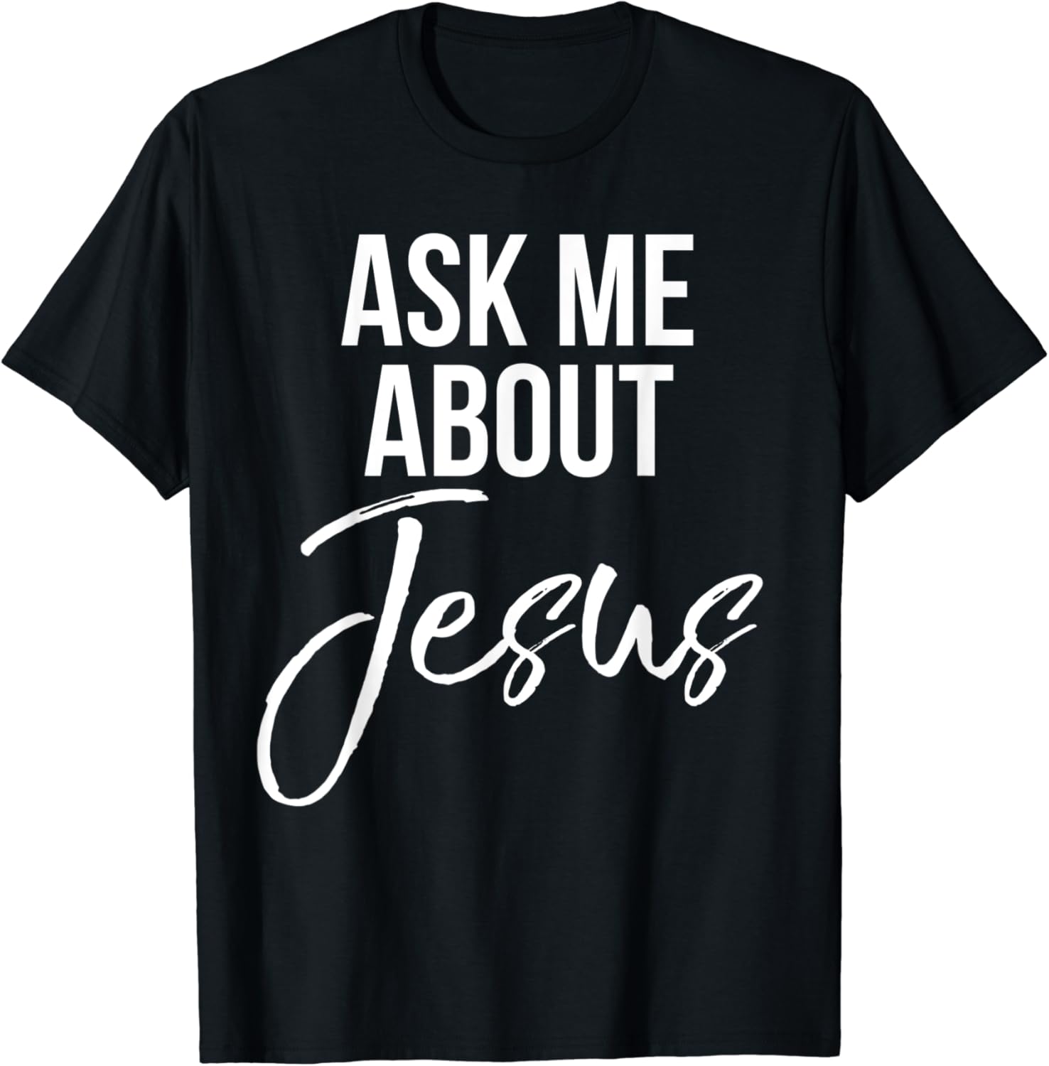 Amazon.com: Ask Me About Jesus Shirt Vintage Faith Christian T-Shirt