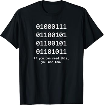 Amazon.com: Funny Computer Binary Code Programmer, Developer Geek Gift ...