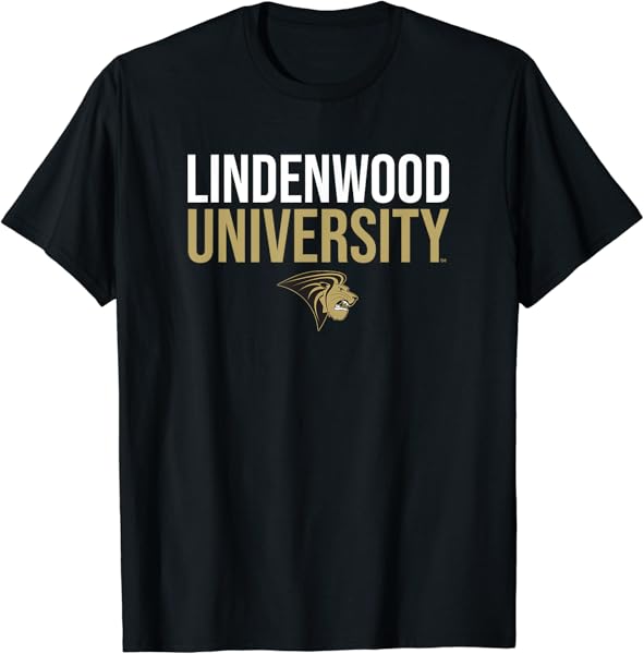 Lindenwood University Lions Stacked T-Shirt