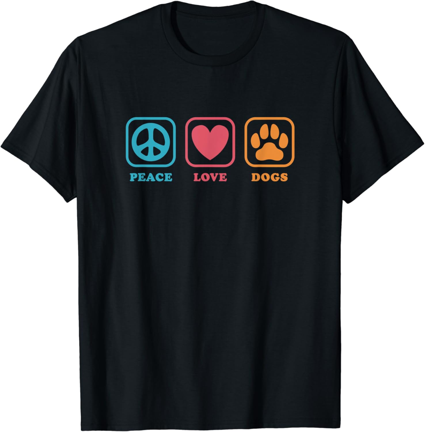 Peace love dogs t shirt Clearance