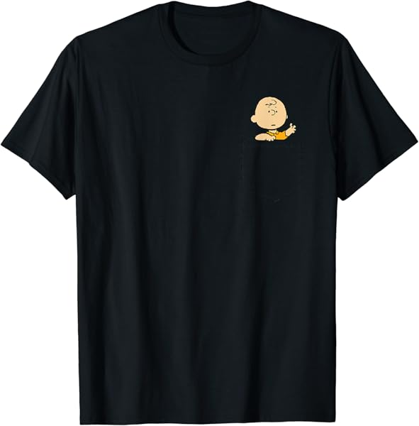 Peanuts Charlie Faux Pocket T-Shirt