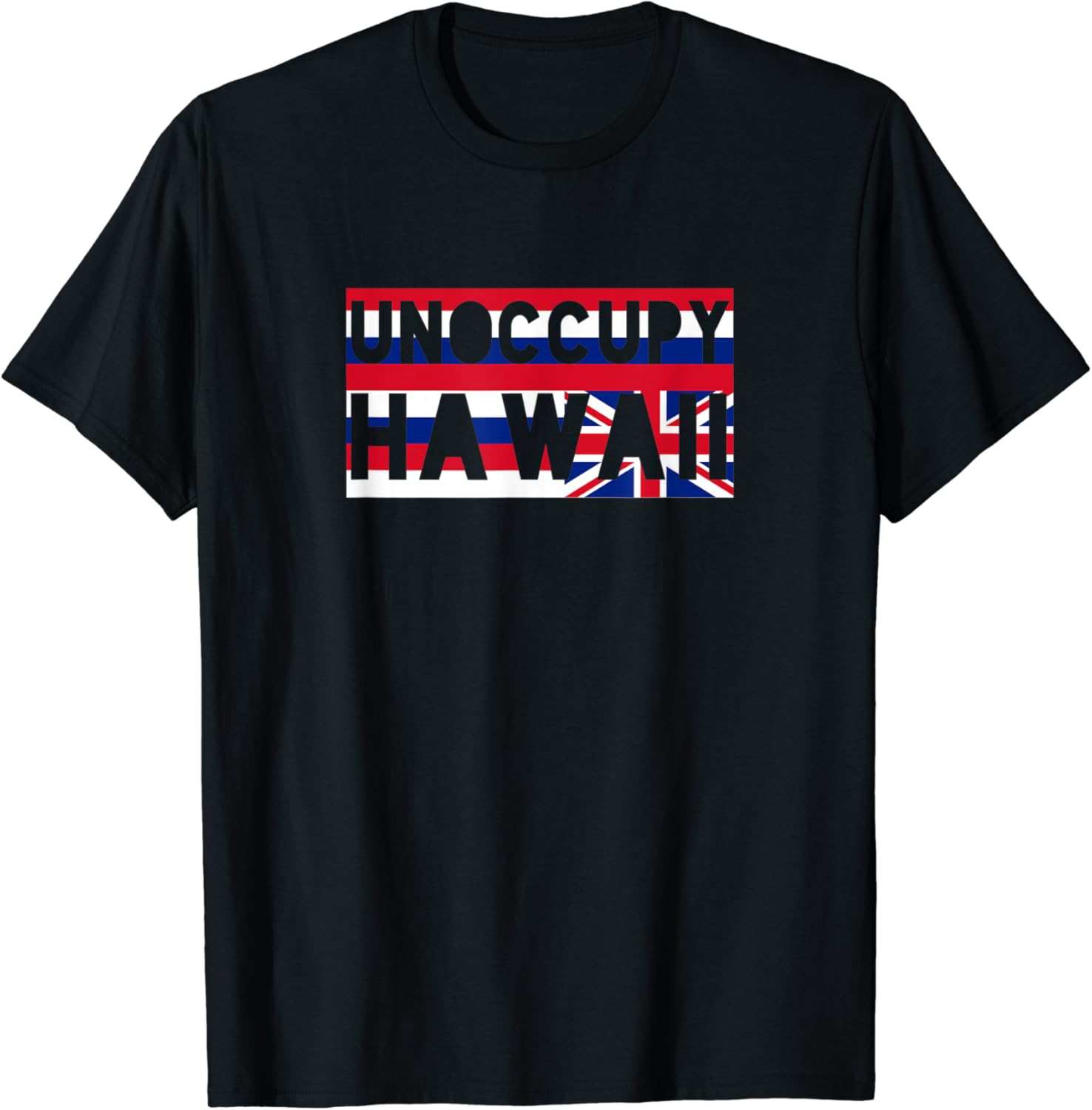 Upside Down Hawaiian Flag Unoccupy Hawaii TShirt