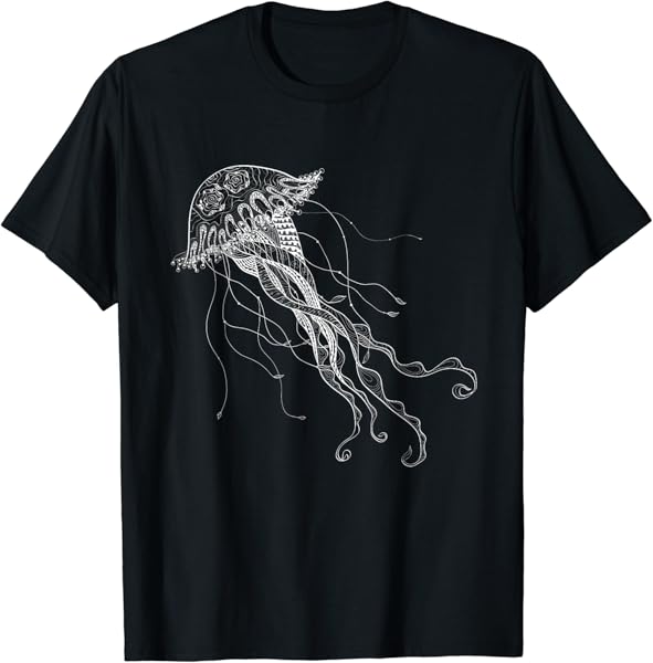 Cool Jellyfish Graphic Modern Hipster Jellyfish Gift T-Shirt