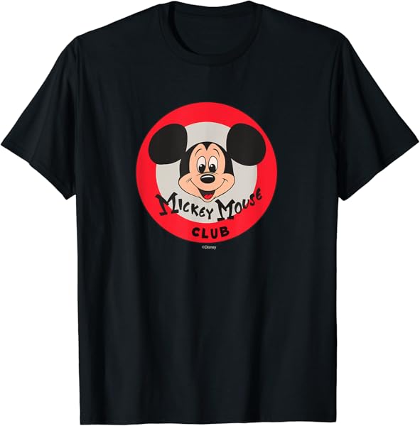 Disney 100 Mickey Mouse Club Logo Color Vintage D100 T-Shirt