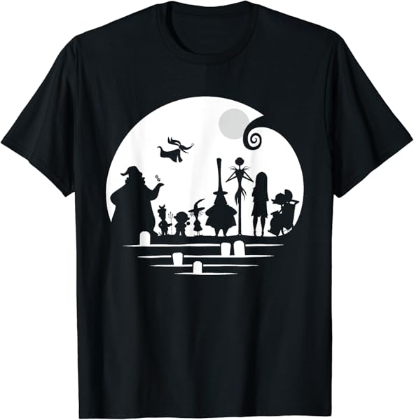 Disney The Nightmare Before Christmas Character Silhouette T-Shirt