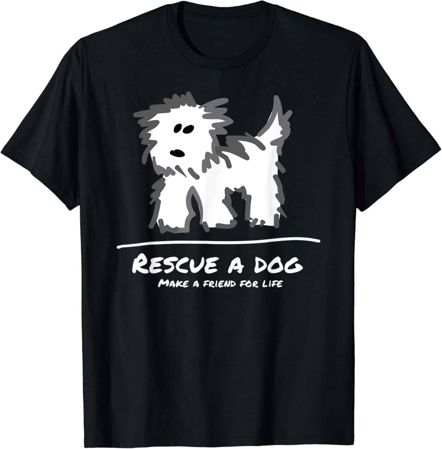 Adopt a dog t shirt Clearance