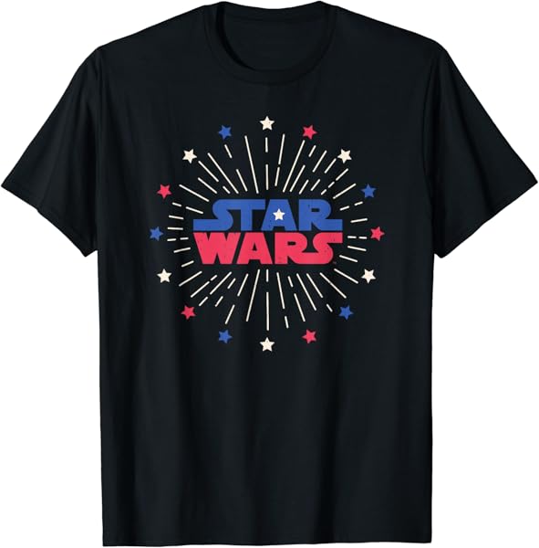 Star Wars Logo Fireworks Logo July 4th T-Shirt