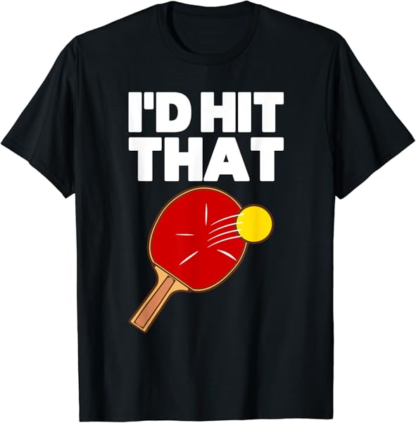 Cool Table Tennis Design For Men Women Game Ping Pong Lovers T-Shirt