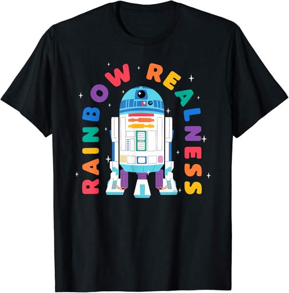 Star Wars Pride R2-D2 Rainbow Realness T-Shirt