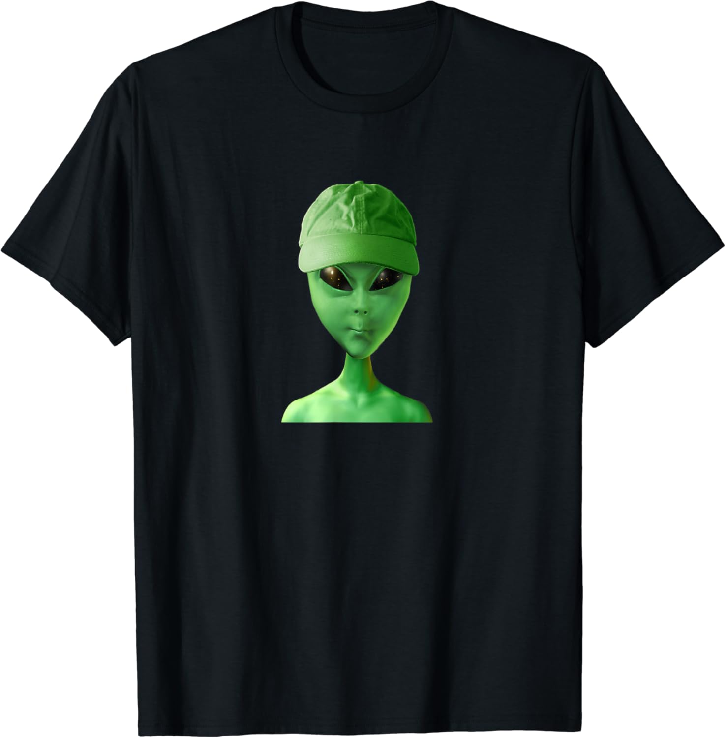 Green Person with Green Hat TShirt Clothing, Shoes & Jewelry