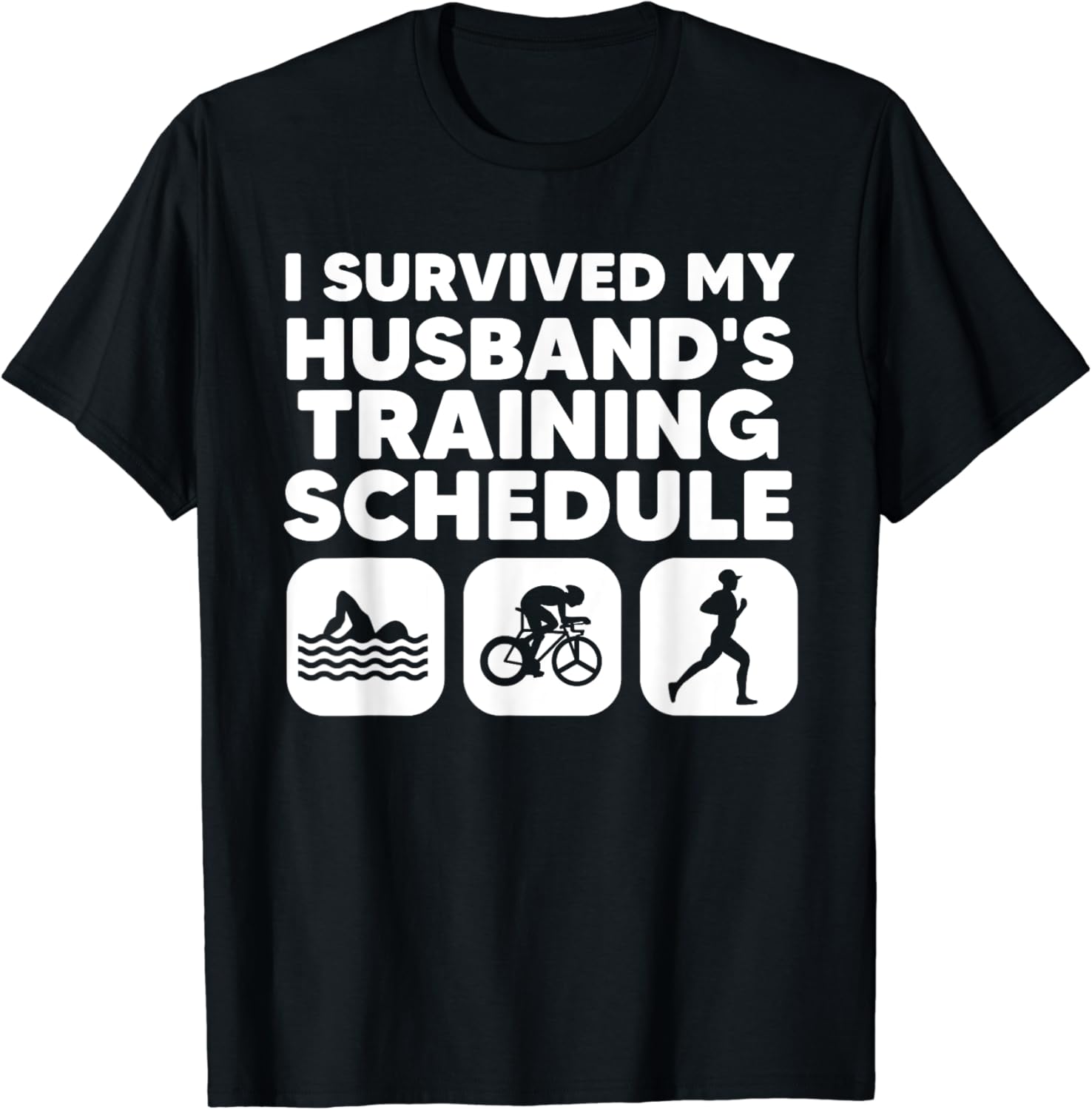 Funny Triathlon Art For Men Women Triathlete Swim Bike Run T-Shirt