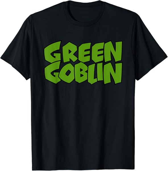 Marvel Green Goblin Classic Retro Title Logo Graphic T-Shirt T-Shirt