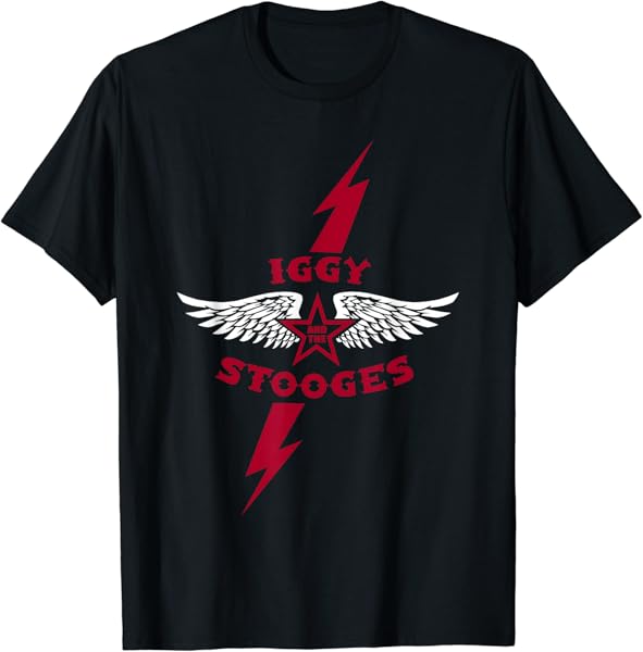 Iggy and the Stooges Lightning Bolt Officially Licensed T-Shirt