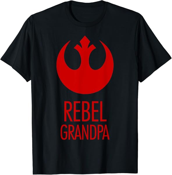 Star Wars Rebel Grandpa Rebel Logo T-Shirt