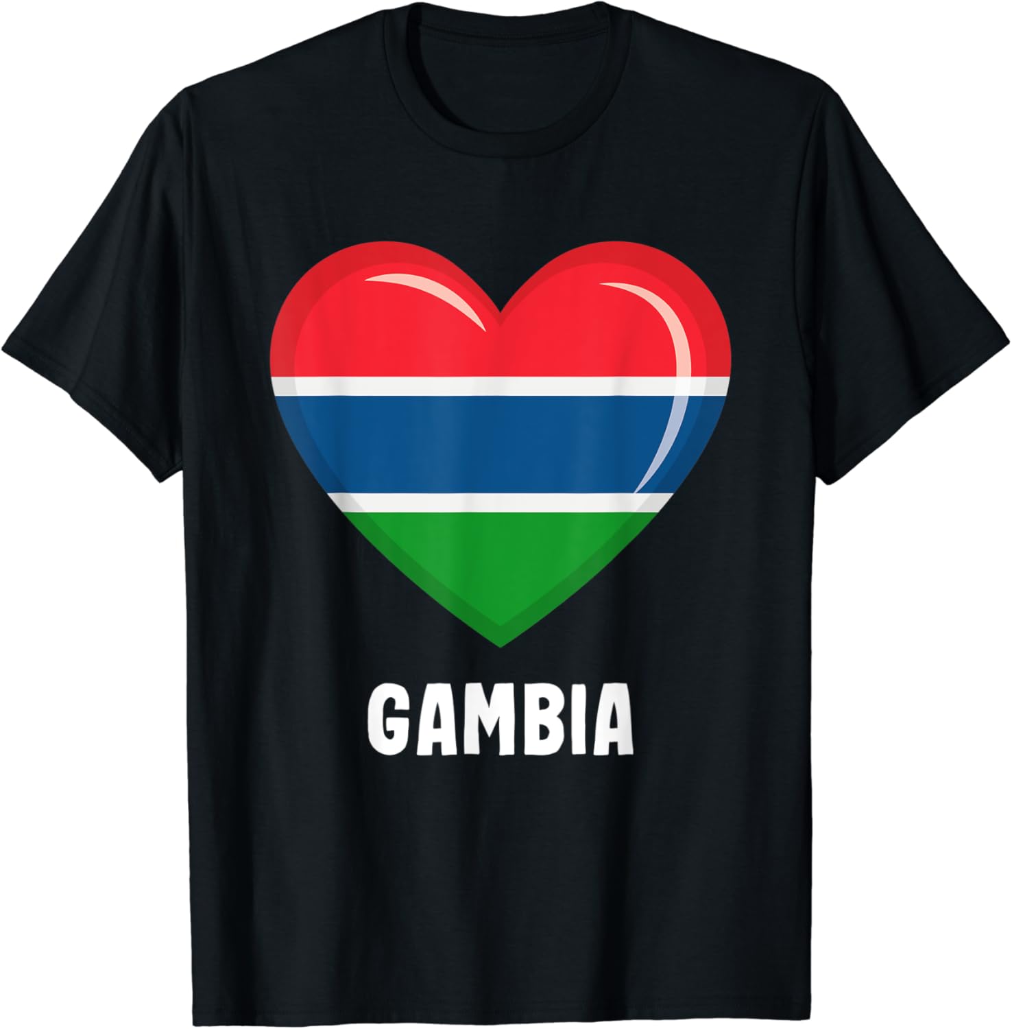Gambian Gambia Flag T-Shirt: Amazon.co.uk: Clothing