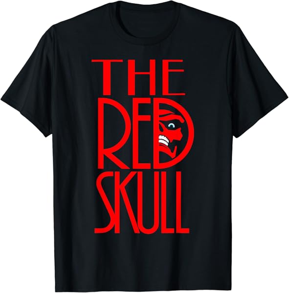 Marvel The Red Skull Text T-Shirt