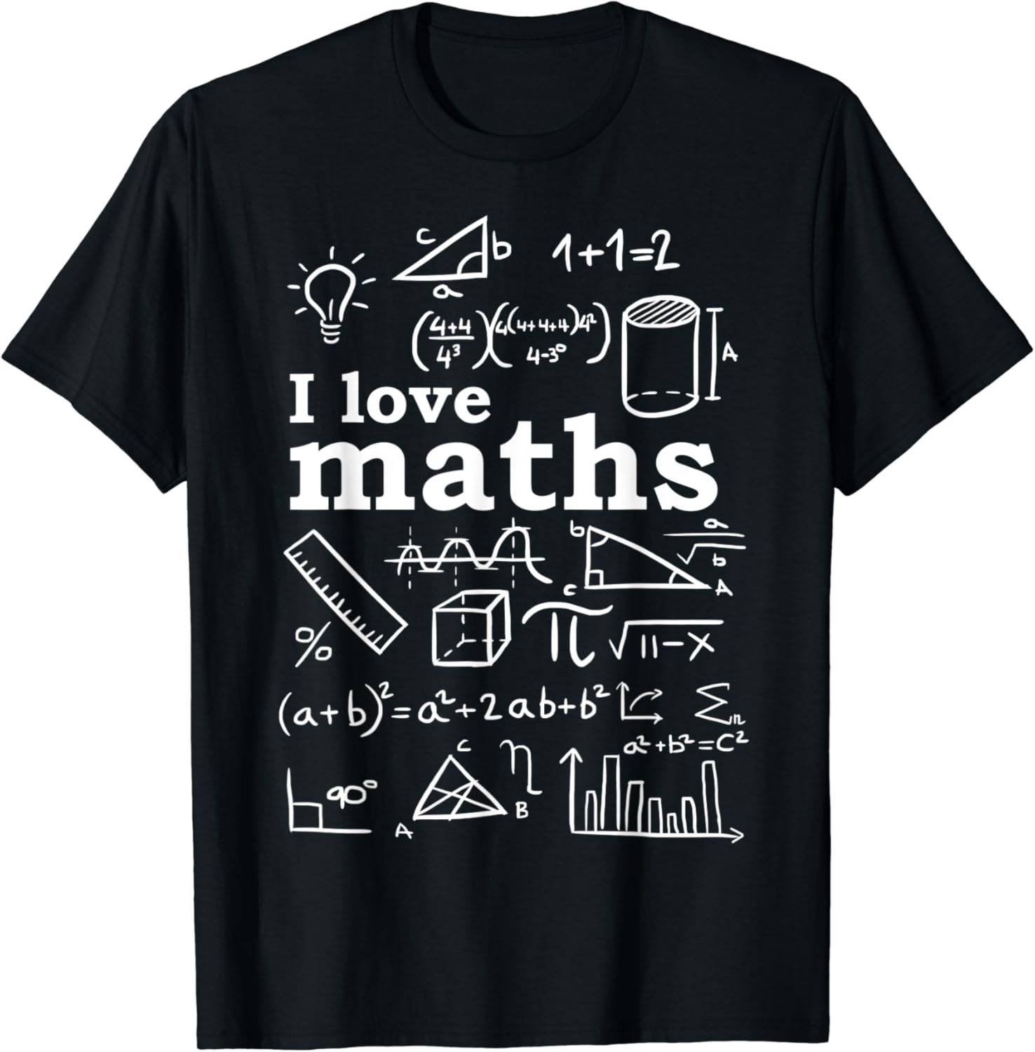 I love maths T-Shirt : Amazon.co.uk: Clothing