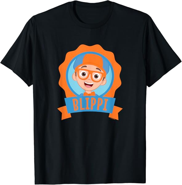 Blippi Centered Portait Design T-Shirt