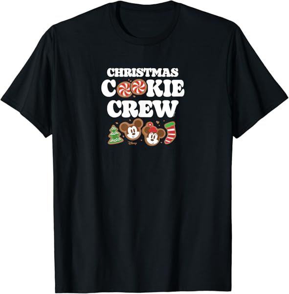 Disney - Mickey Minnie Christmas Cookie Crew T-Shirt