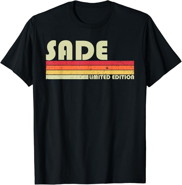 SADE Name Personalized Retro Vintage 80s 90s Birthday T-Shirt