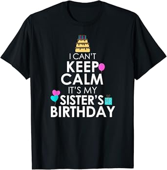 Birthday sister shirts Clearance