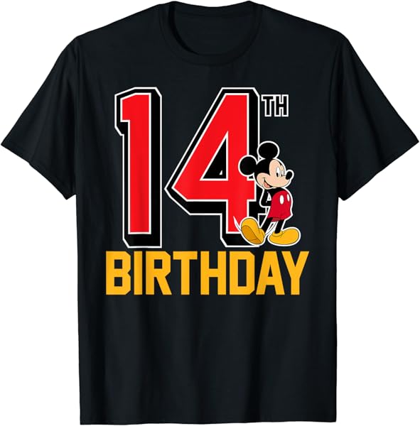 Disney Mickey 14th Birthday Standard T-Shirt