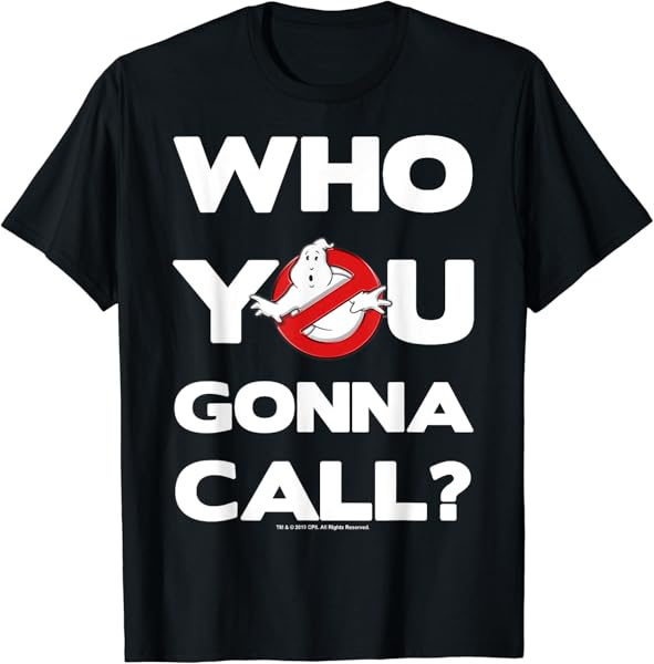 Ghostbusters Who You Gonna Call Logo T-Shirt