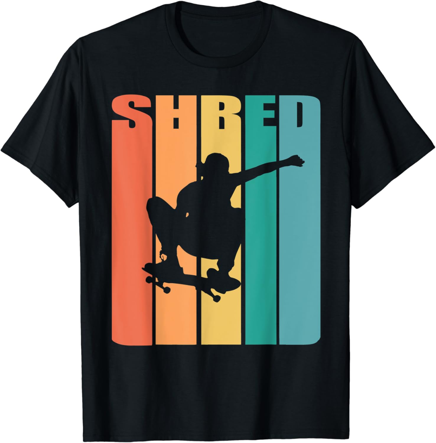 Skateboarding Shirt Shred Old School Skate 80s Skateboard T