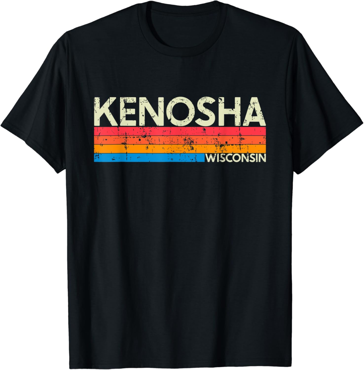 Amazon.com: Vintage Retro Kenosha Wisconsin Distressed ...