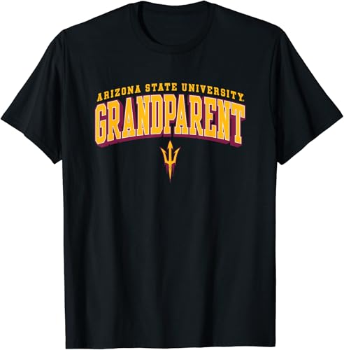 Camiseta con logotipo de Arizona State Sun Devils Grandparent Arch, Negro -
