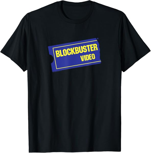 Blockbuster Vintage Ticket Logo T-Shirt