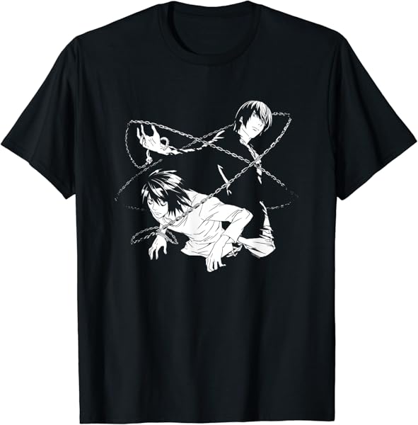 Death Note Light and L Chains T-Shirt