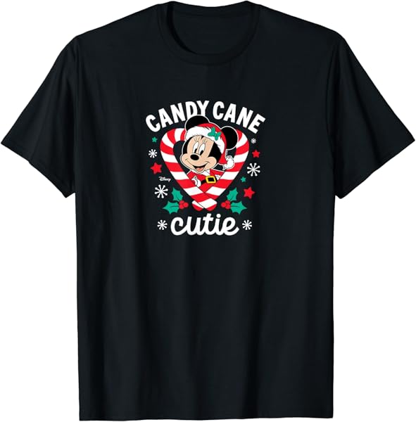 Disney - Minnie Candy Cane Cutie Christmas T-Shirt