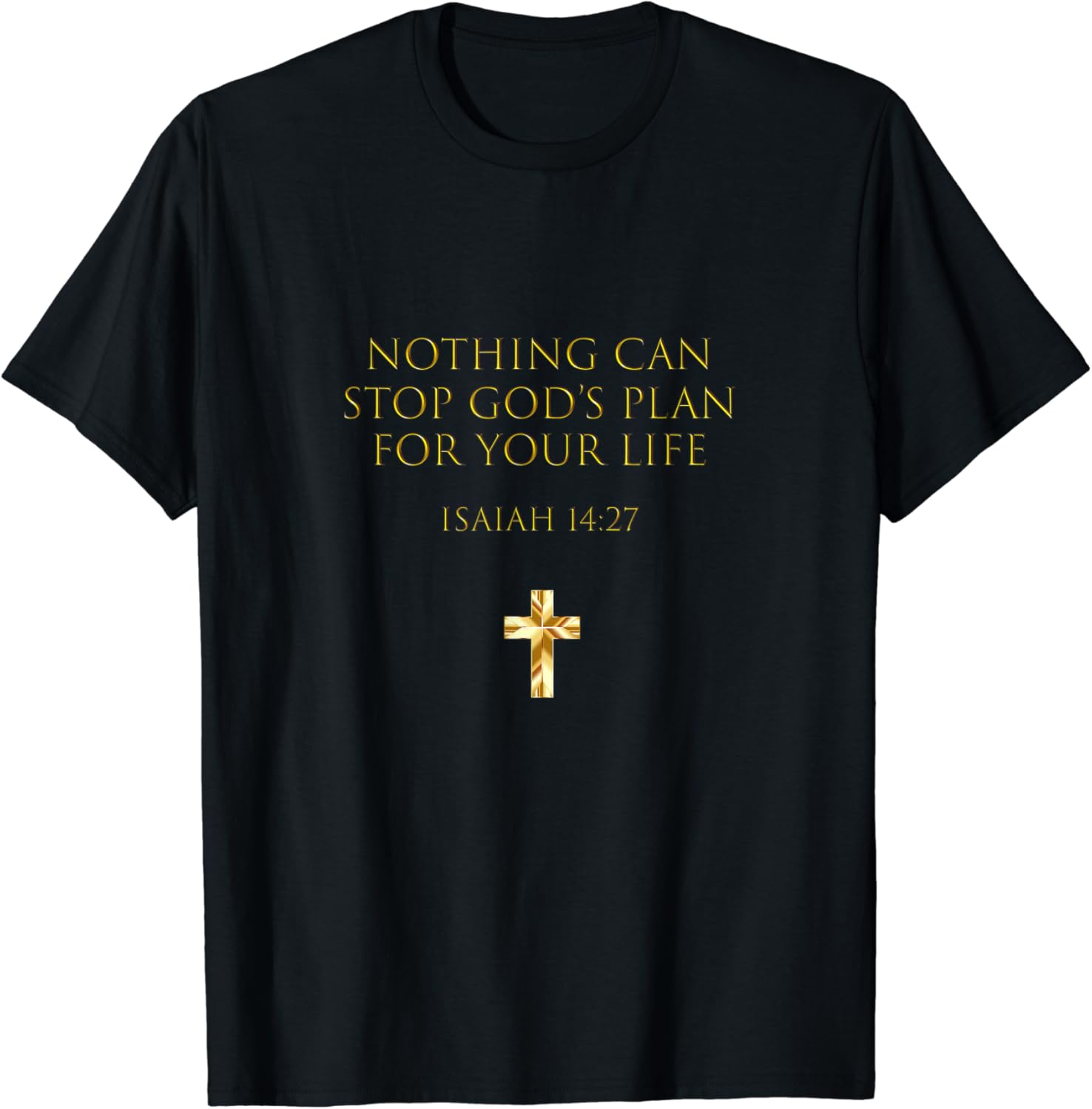 Buffalo Tees Christian Isaiah 14:27 Bible Verse T-Shirt : Amazon.co.uk