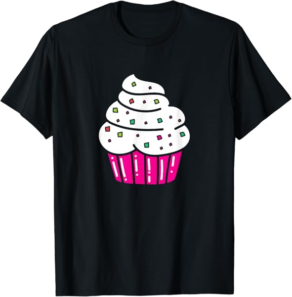 Cupcake Fun Food White Frosting T-Shirt