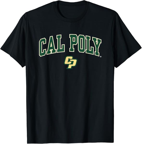 Cal Poly Mustangs Arch Over Logo Officially Licensed T-Shirt