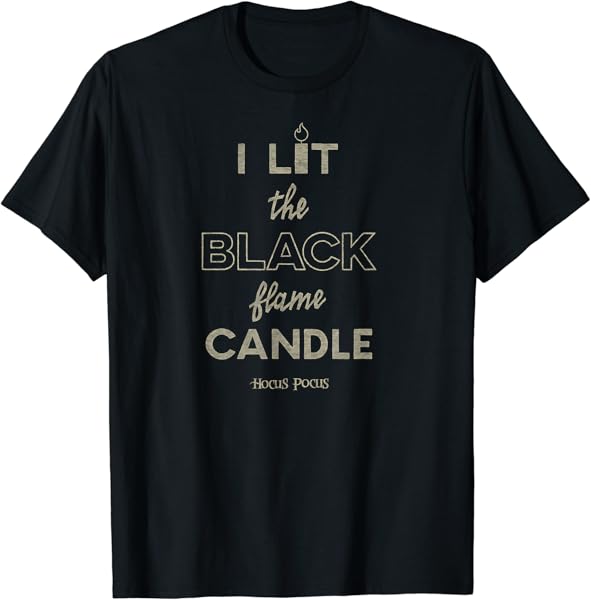 Hocus Pocus - Black Candle Darks Halloween T-Shirt