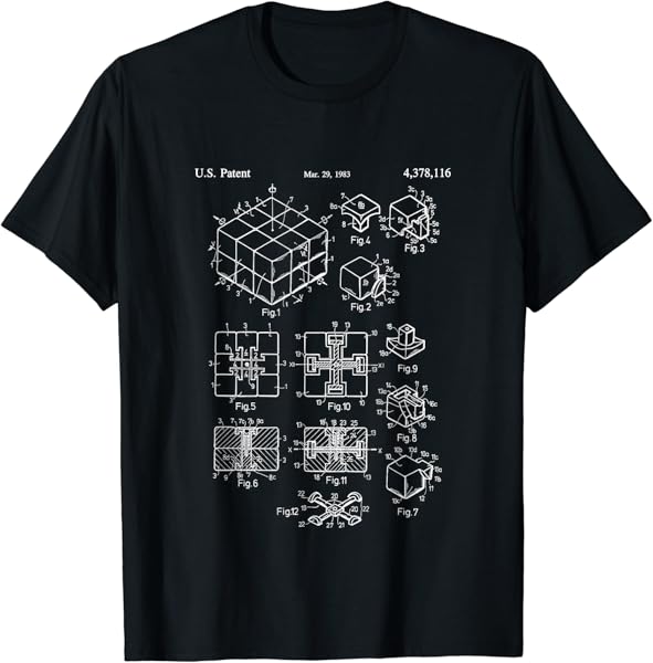 Competitive Puzzle Cube Rubik Patent Speed Cubing T-Shirt