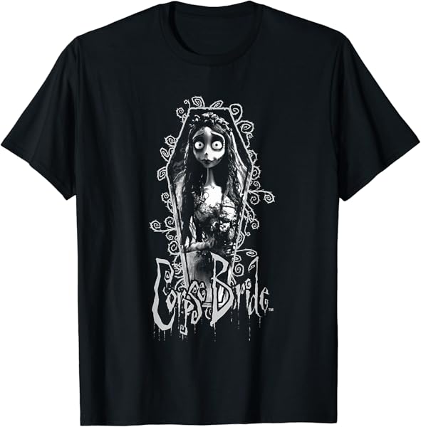 Corpse Bride Emily Coffin Frame T-Shirt