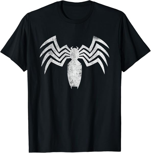 Marvel Comics Classic Graphic Distressed Claw Venom Logo T-Shirt