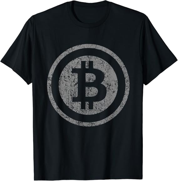 Vintage Bitcoin T-Shirt For Crypto Currency Traders